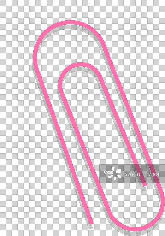 纸质笔记贴纸、回形针作为元素图片素材