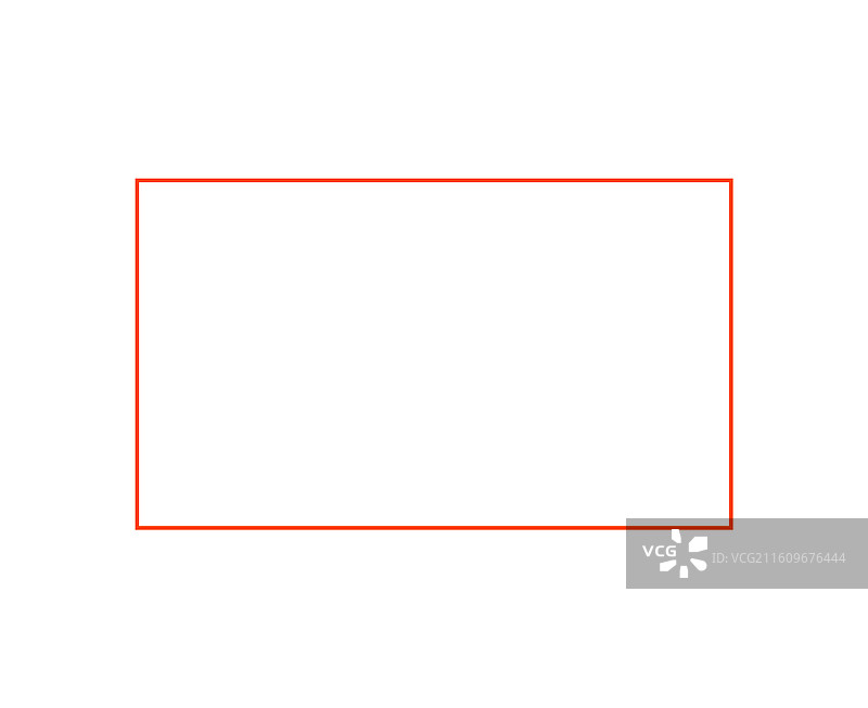 橙色矩形几何形状轮廓符号图片素材