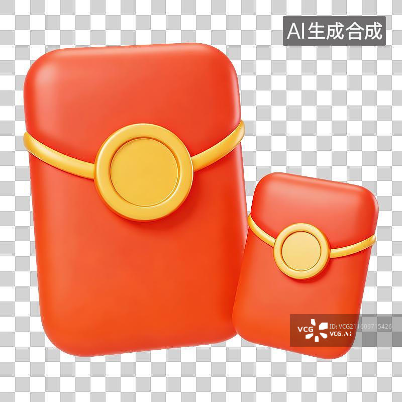【AI数字艺术】红包元素图片素材