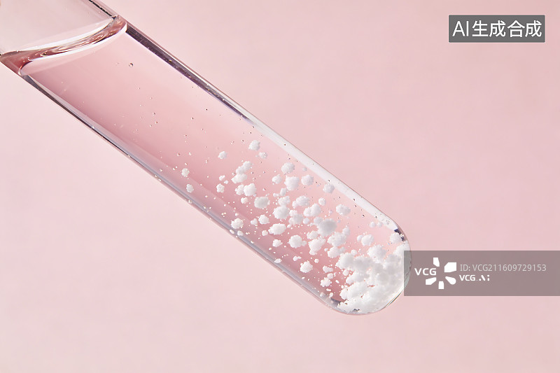【AI数字艺术】装有粉色液体的试管图片素材