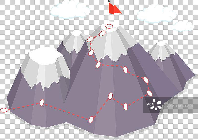 3d等距平面图：路线图片素材