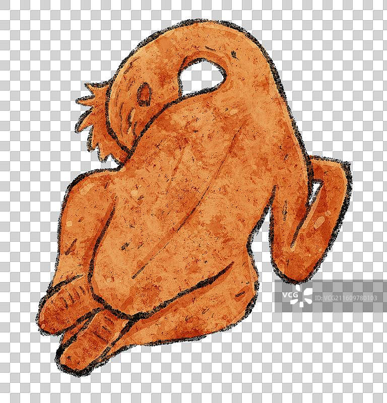 安徽美食插画-符离集烧鸡图片素材