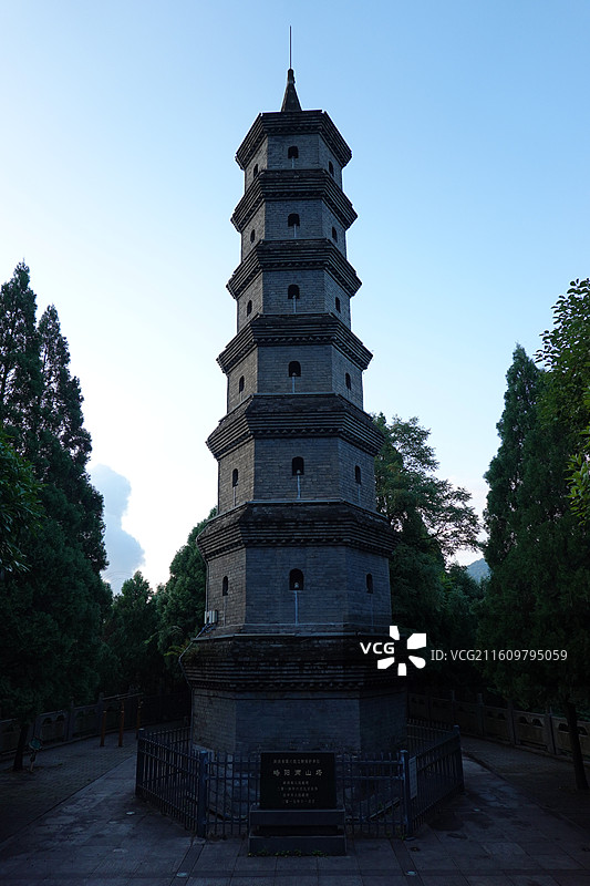 陕西省汉中市略阳县南山塔男山塔图片素材