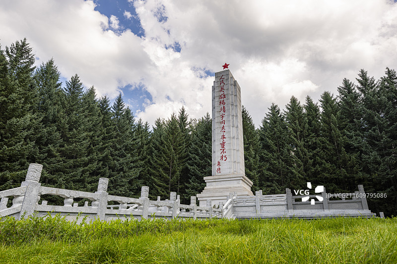 杨靖宇将军殉国地图片素材