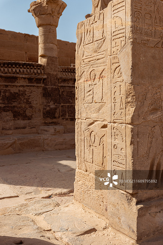 埃及阿斯旺菲莱神庙图片素材