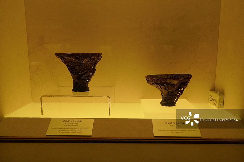 上海博物馆犀角杯特展图片素材