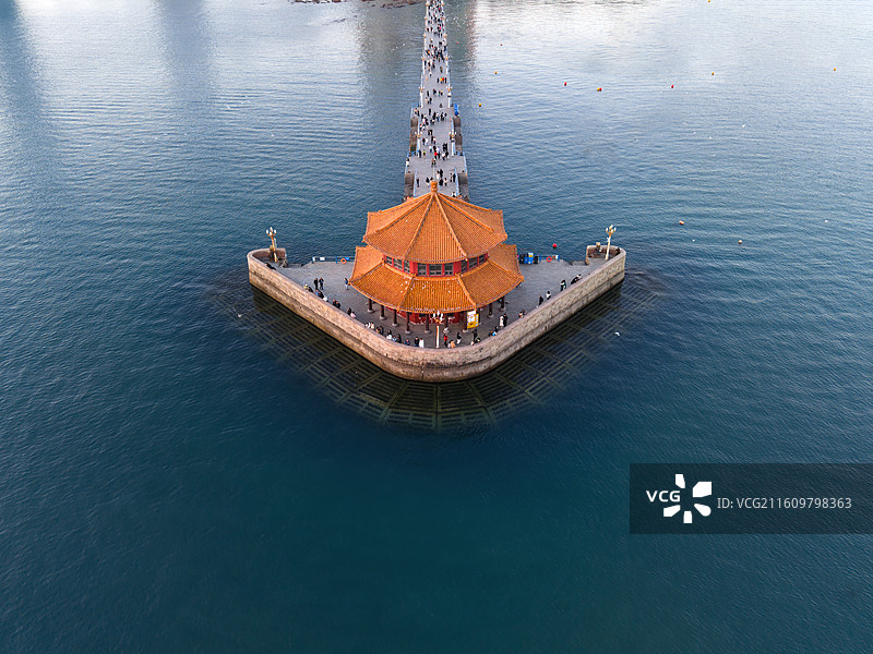 青岛栈桥冬季风光图片素材