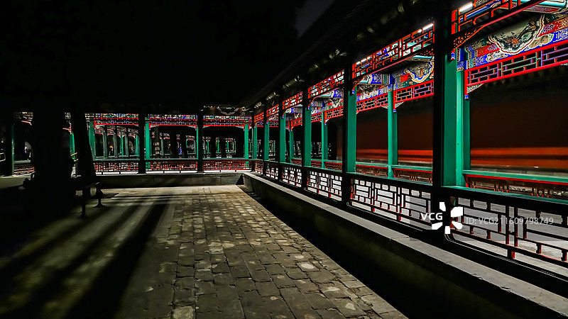 颐和园冬日景色图片素材