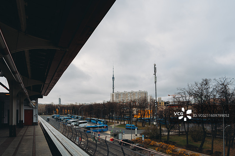 莫斯科电车站 VDNKh ВДНХ图片素材