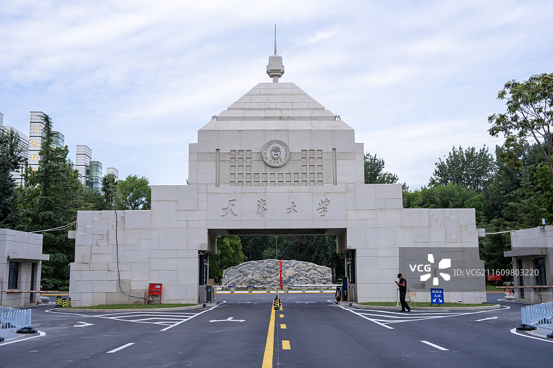 天津大学校门图片素材