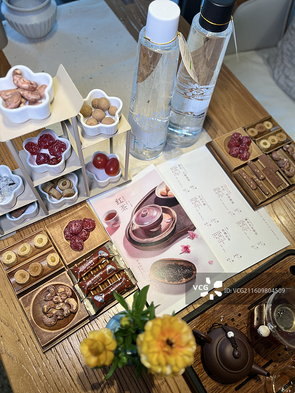 优雅高级茶餐空间下午茶晚餐图片素材