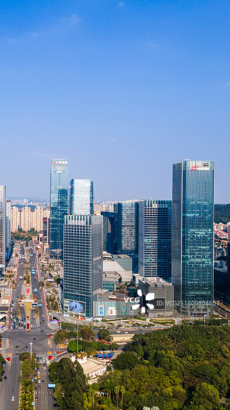 中国广州番禺万博商务区CBD建筑风光图片素材