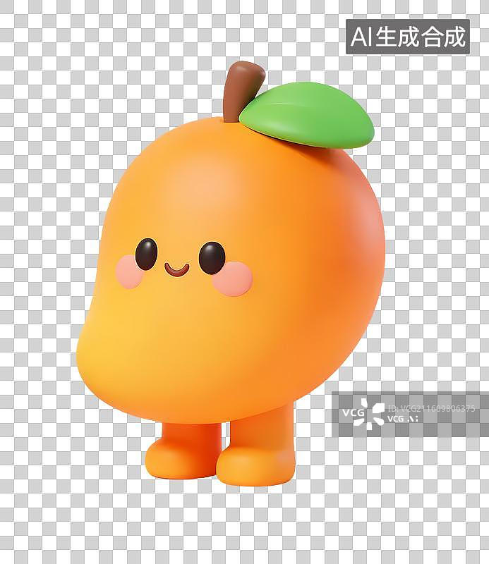 【AI数字艺术】卡通芒果形象图片素材