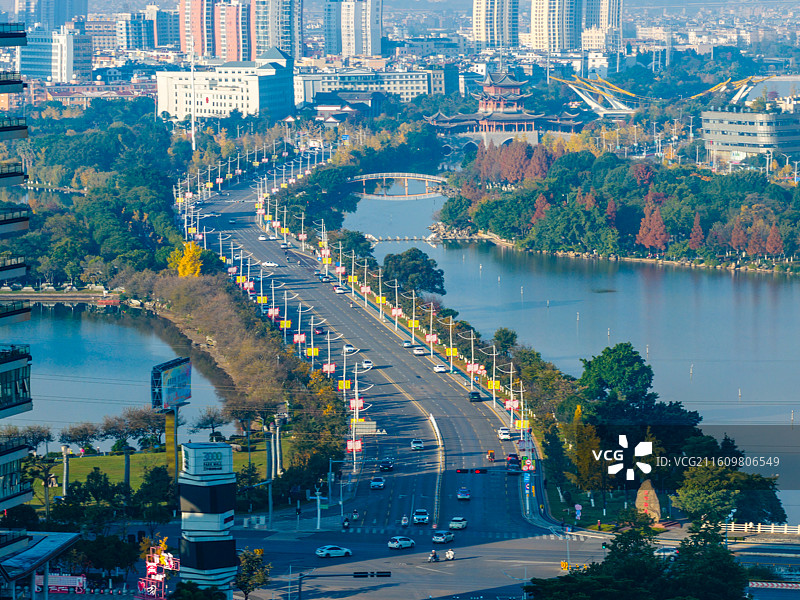 云南省玉溪市红塔区玉溪大河风光图片素材