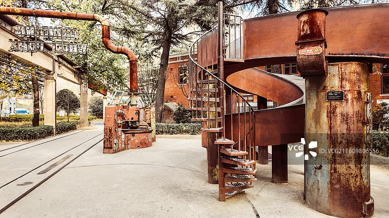 郑州二砂文创园-包豪斯建筑-磨街图片素材