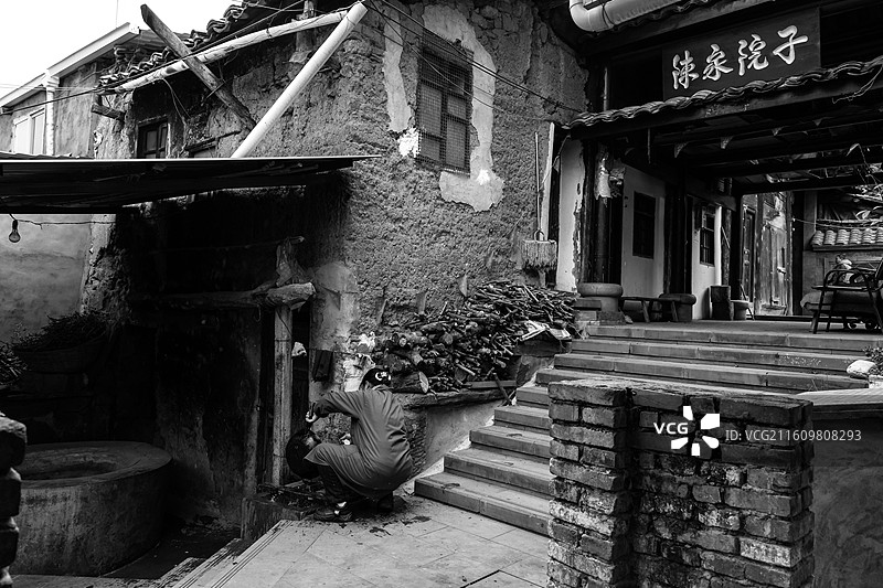 古镇老街景图片素材