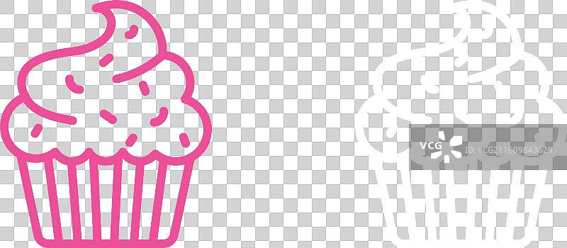 纸杯蛋糕图标图片素材