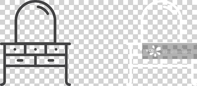 梳妆台图标图片素材