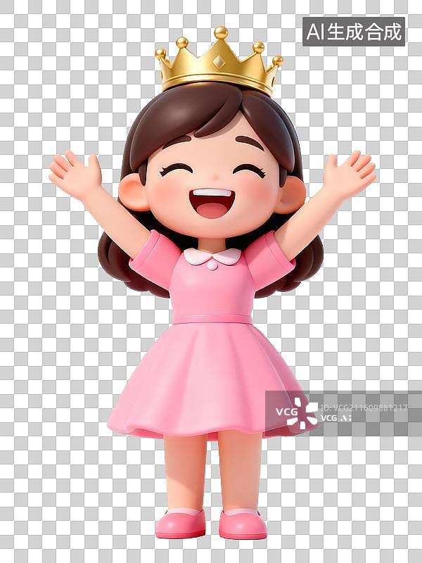 【AI数字艺术】带皇冠的女王插画图片素材