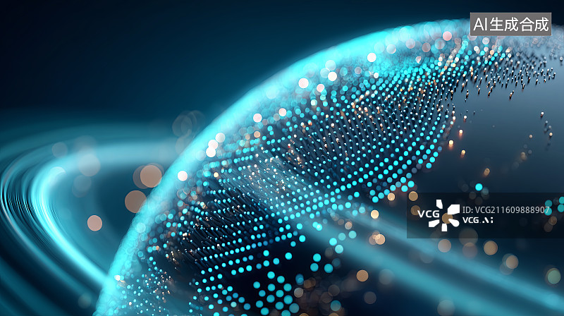 【AI数字艺术】互联网科技背景——数字地球图片素材