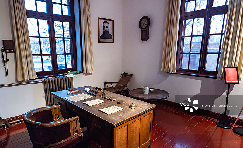 北京大学红楼图书馆主任室李大钊办公室图片素材