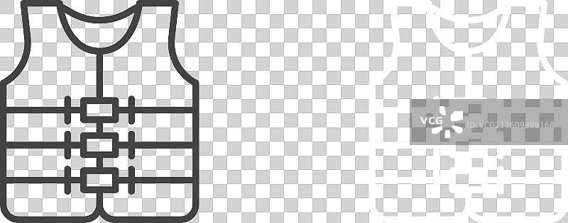 马甲夹克图标图片素材