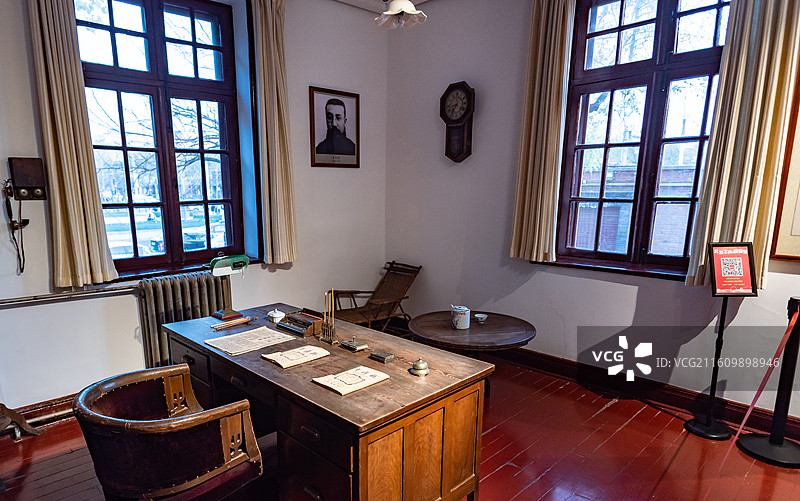 北京大学红楼图书馆主任室李大钊办公室图片素材