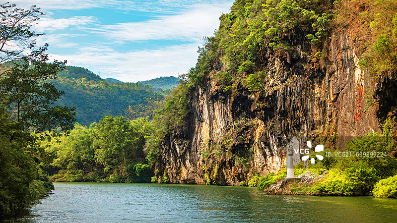 连州湟川三峡 峡谷河流高山瀑布风光图片素材
