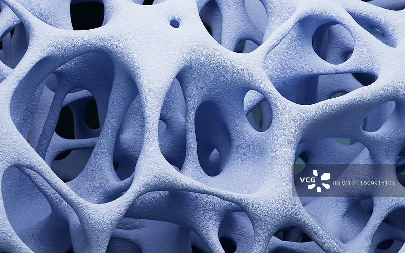 抽象的多孔网格背景3D渲染图片素材