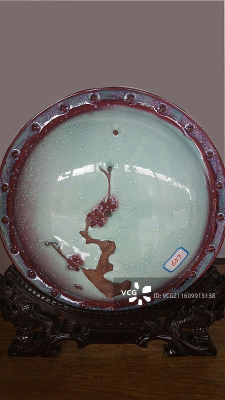 河南禹州神垕镇钧瓷艺术品图片素材