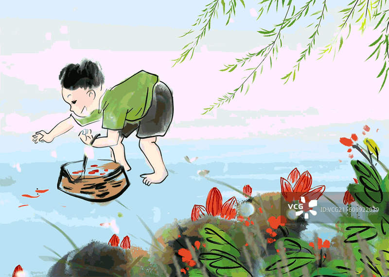 东方美学 荷花 蝴蝶 乡村 童年图片素材