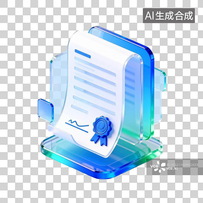 【AI数字艺术】蓝色科技金融3D素材，3D银行金融素材元素图片素材