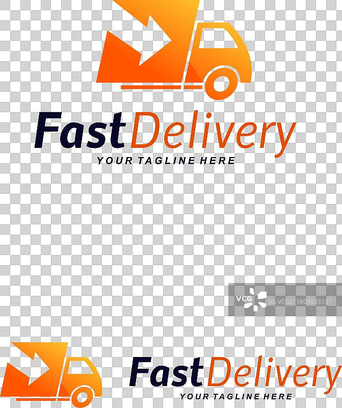 快速配送标志设计概念图片素材