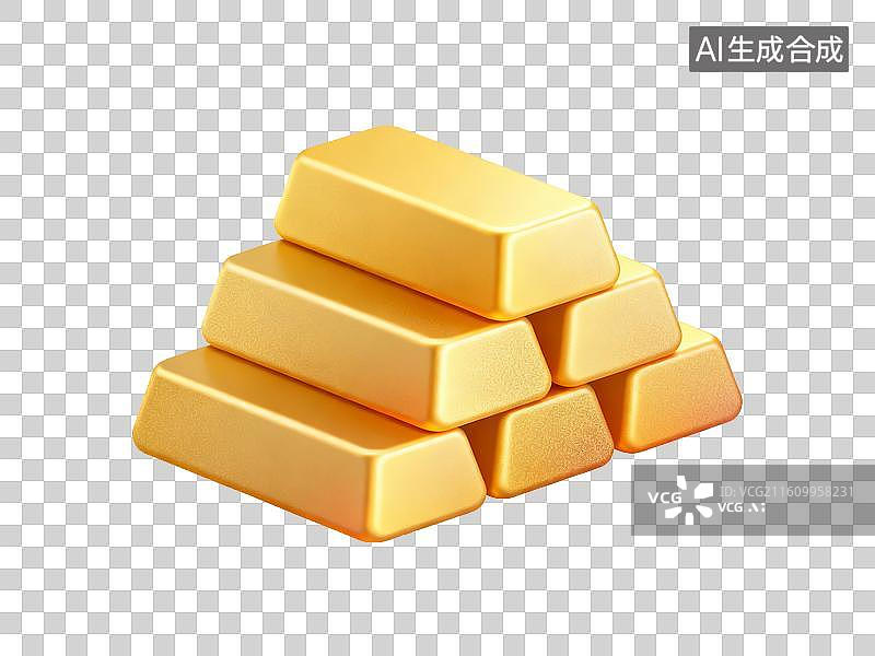 【AI数字艺术】金砖黄金图片素材