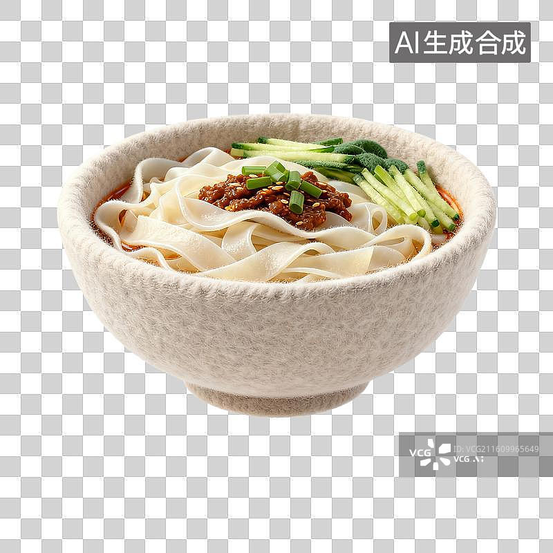 【AI数字艺术】一碗肉酱拌面图片素材