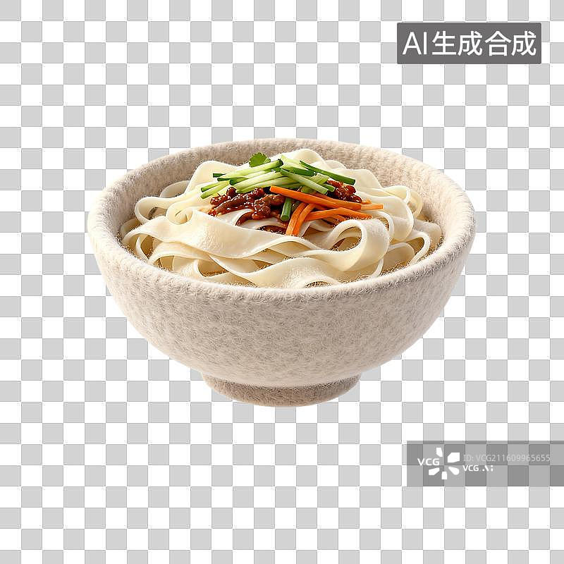 【AI数字艺术】一碗肉酱拌面图片素材
