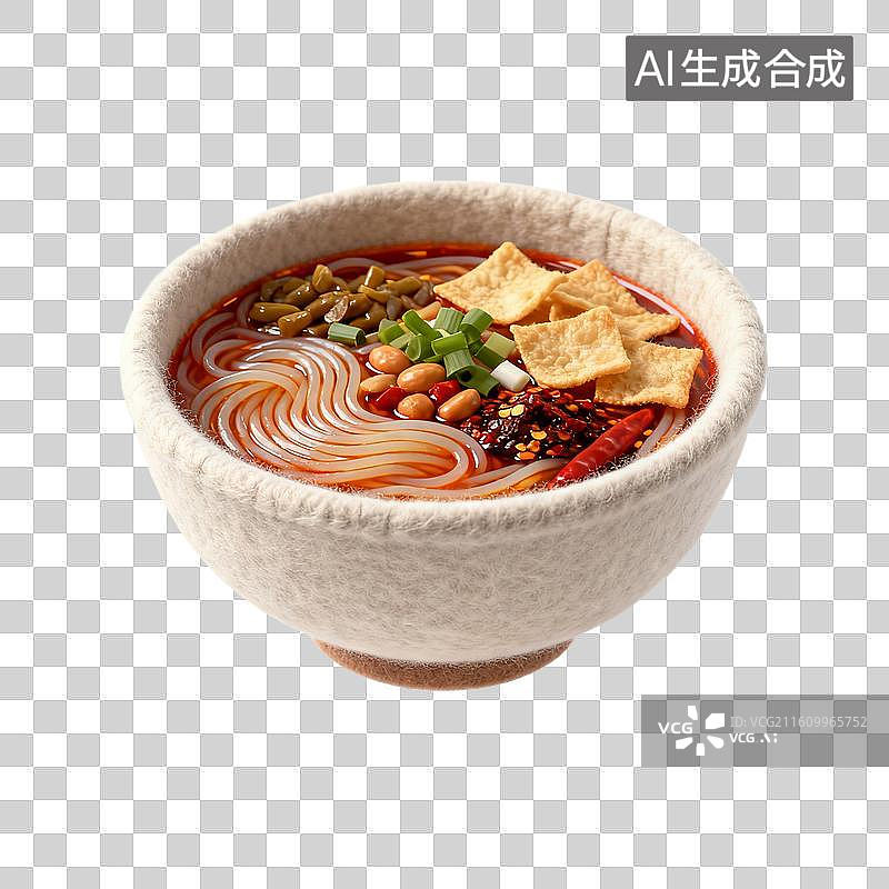 【AI数字艺术】一碗麻辣米粉图片素材