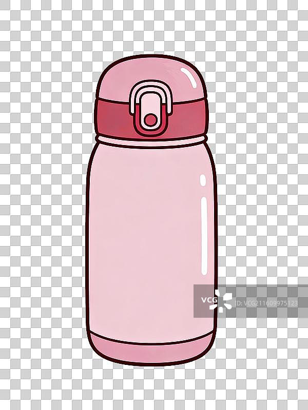 粉色保温杯图片素材