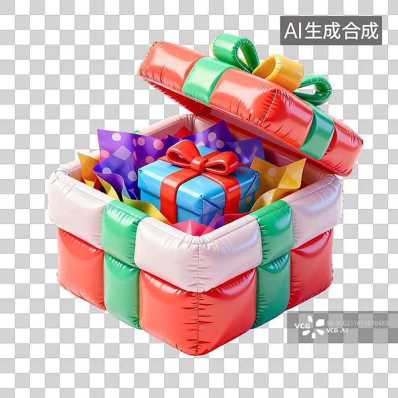 【AI数字艺术】礼物盒插画图片素材