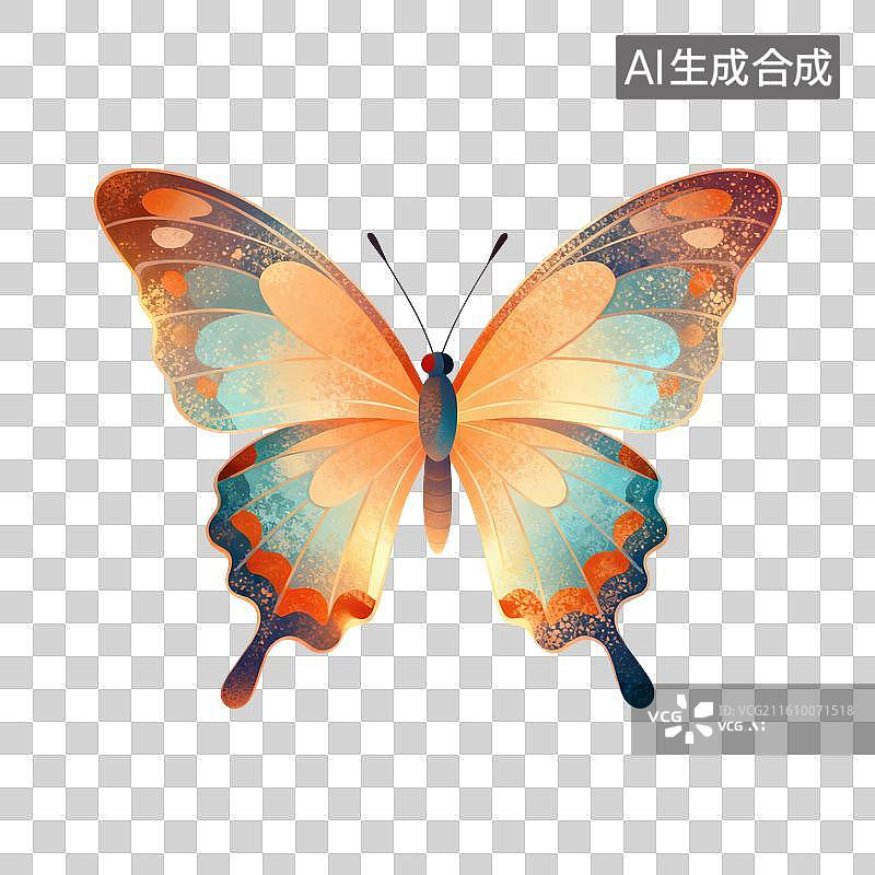【AI数字艺术】蝴蝶插画图片素材
