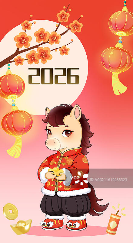 马年新年海报图片素材