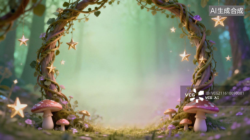 【AI数字艺术】童话森林图片素材