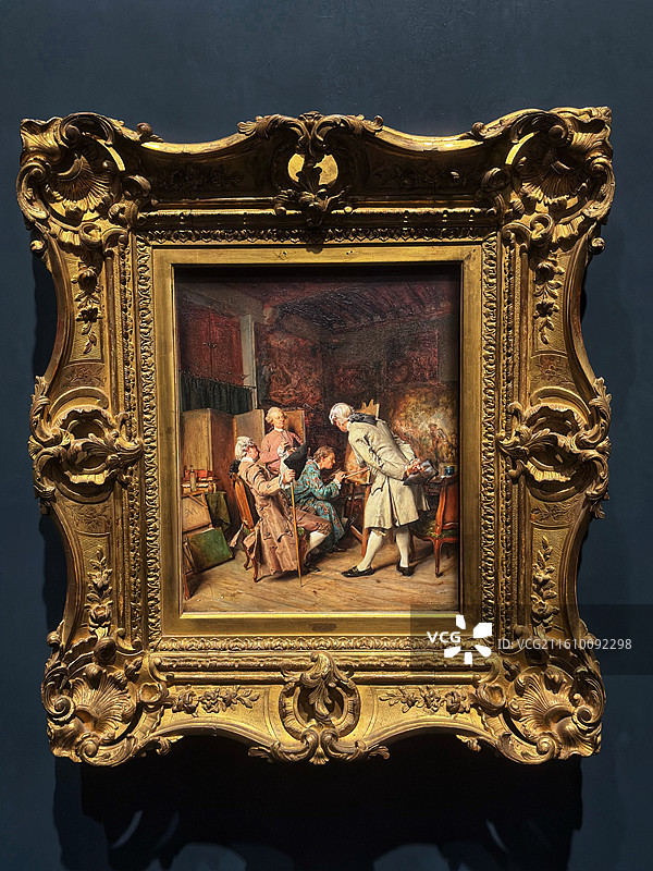 法国巴黎奥赛美术馆藏埃内斯特·梅索尼埃油画绘画爱好者图片素材