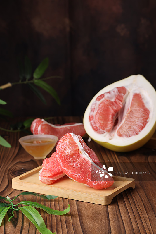 红心柚子图片素材