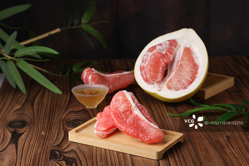 红心柚子图片素材