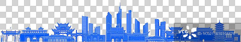 南京扁平风明孝陵玄武湖夫子庙总统府中山陵南京博物院鸡鸣寺栖霞山牛首山德基广场人民大会堂著名建筑图片素材