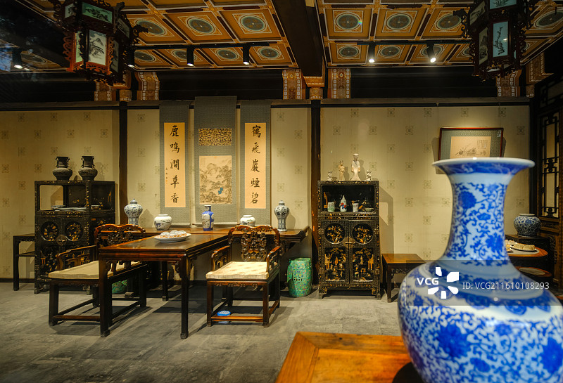 北京恭王府花园-听雨轩图片素材