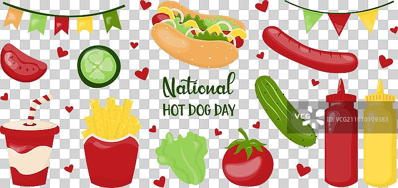热狗日系列图片素材