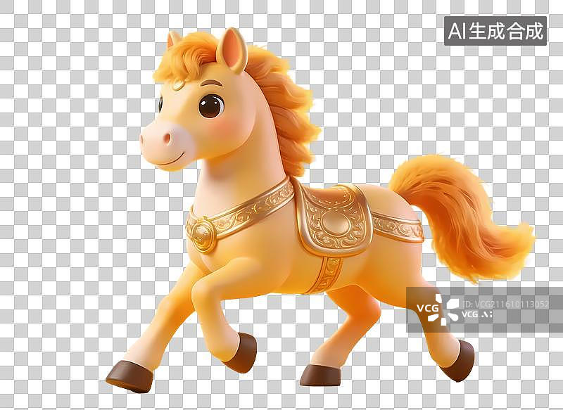 【AI数字艺术】卡通Q版小马图片素材