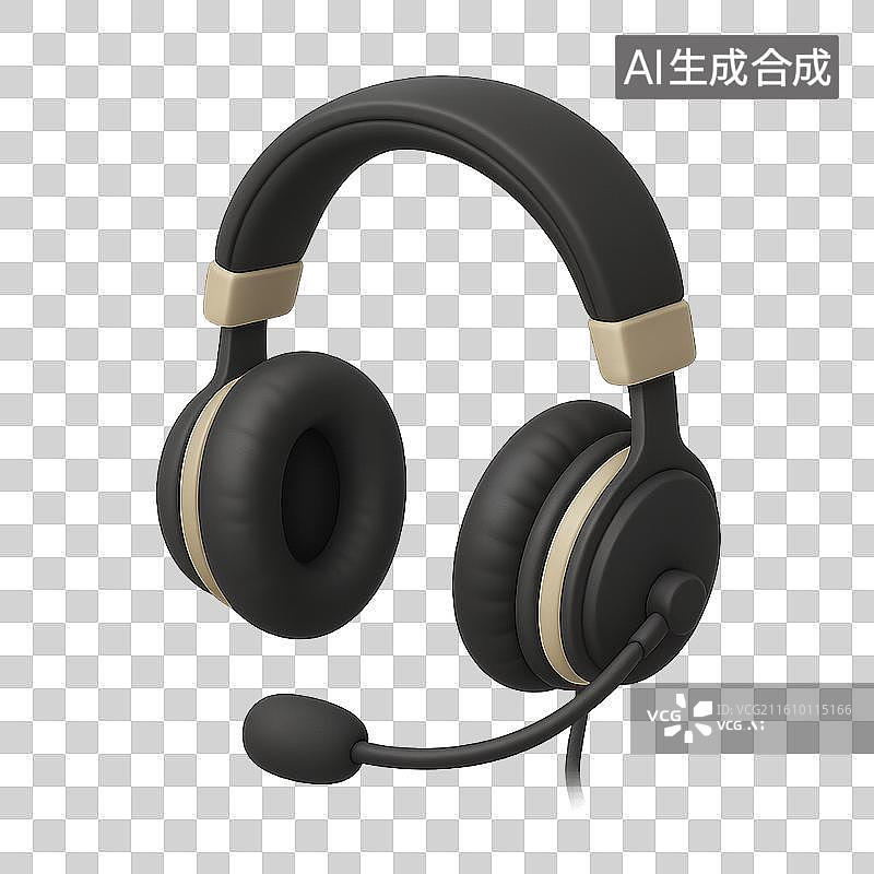 【AI数字艺术】头戴式耳机图片素材